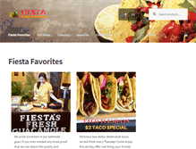 Tablet Screenshot of fiestarestaurant.com